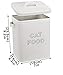 Cat Food Storage Container Farmhouse Pet Food Storage Containers with Lid and Scoop, Perfect Vintage Durable Canister Treats Tin for Kitchen Countertop, Shelf, Great Gift for Pet Owners - Cat Food