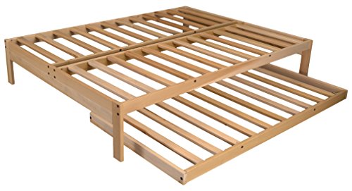 KD Frames Twin Trundle, Natural Wood - Thumbnail 4