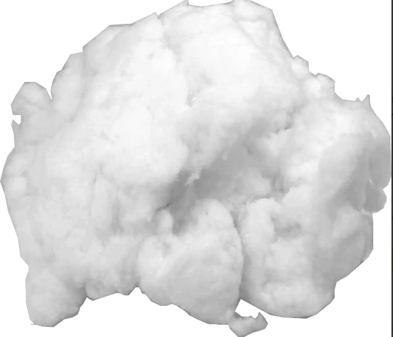 Polyester Fiber Fill for Re-Stuffing Pillows, Stuff Toys, Quilts, Paddings, Pouf, Fiberfill, Stuffing, Filling (Polyester Fiber, 5 KG)