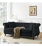 Chenille Loveseat Sofa - Comfy and Stylish for Living Room, Office, Apartment (Beige)