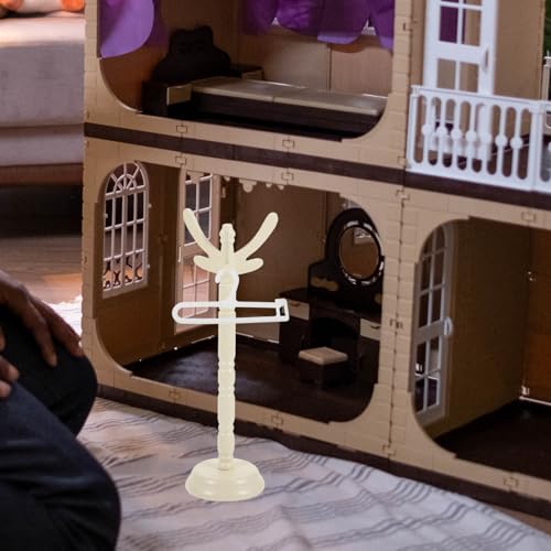 VICASKY Cabide De Pano Para Bonecas 10 Peças Casa De Bonecas Em Miniatura Cabides De Armário Mini Bo