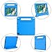 AVAWO Kids Case for iPad 9.7 inch (2018/2017 Model) 6th/5th Generation, iPad Air 2 Cover with Built-in Screen Protector, Durable Lightweight Shockproof Handle Stand for Toddlers, Blue