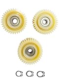 3-Piece Set of 36T 47.5mm Diameter Nylon Motor Gears with Bearings. Nylon Planetary Gear Flywheel Replacement for 500W-1000W Left-Outlet Hub Motors, E-Mountain Bikes, Folding Bikes, and Mopeds