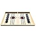 Table De Football, Jeu De Rondelles Fast Sling - Jeu De Société Football Winner - Jeu De Hockey en Bois - Jeu De Rondelles Fast Air Hockey Sling - Jouets Familiaux Interactifs - 55x30x3,2 Cm