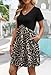 Womens Dresses Spring Summer Dress 2026 Casual Knee Length A Line Midi Work Dresses for Women with Pockets Cheetah Leopard Print L