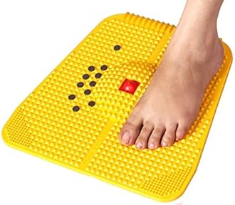 Kayara Blood Circulation for Foot Massage Acupressure Power Manual Mat (Yellow)