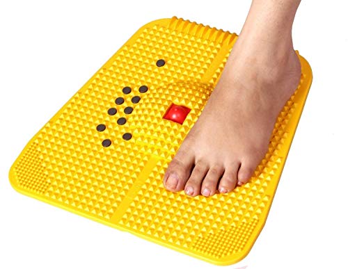 Kayara Blood Circulation for Foot Massage Acupressure Power Manual Mat (Yellow)