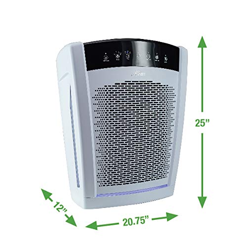 Hunter Hp800 Multi-Room Whole Home Console Air Purifier Features Energy Star Certification True Hepa Filter, Multiple Fan Speeds, Soft Touch Digital Control Panel, Sleep Mode, Timer, Accent Light #TOP6