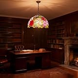 Lampada Tiffany in vetro vintage: le vere lampade Tiffany sono costituite da bicchieri colorati, pezzi di vetro stagnati a mano e saldati. le lampade sono realizzate a mano e splendidamente progettate. Ogni paralume in vetro è realizzato a mano da abili artigiani. si prega di notare il meraviglioso cambio di luce quando si accende e si spegne la lampada. è mozzafiato!
