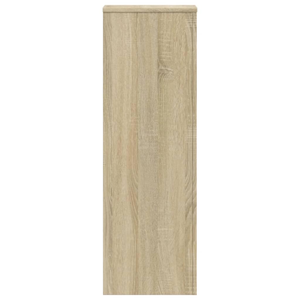 Lot de 2 supports pour plantes en chêne Sonoma 33 x 33 x 100 cm Matériau en bois Étagère à plantes, étagère à fleurs pour intérieur/extérieur, Support de fleurs pour jardin, salon, balcon