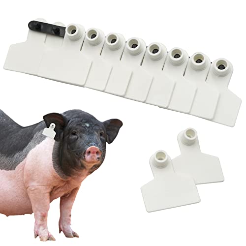 100 marchi auricolari in plastica vuota per