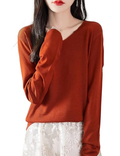 Chanyarn - Chanyarn Women's 100% Merino Wool Base Layer Shirt - V Neck Long Sleeve Travel Hiking Tee - Best Deal on Amazon