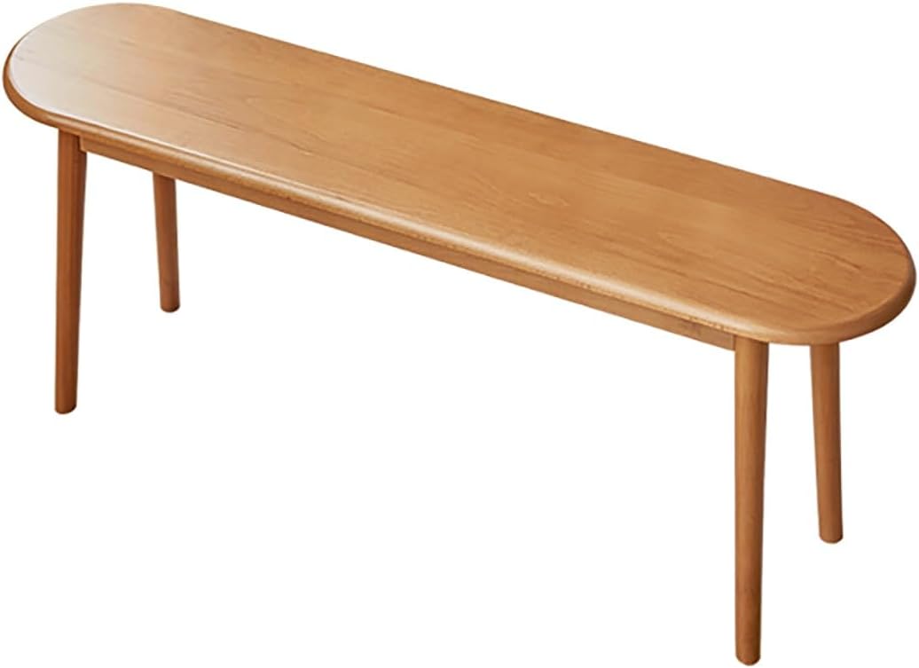 Solid Wood Entry Benches Bench for Dining Room Table Kitchen Table Benches for Living Room Hallway Bedroom Bathroom.(Walnut,39.4x11x15.7cm)