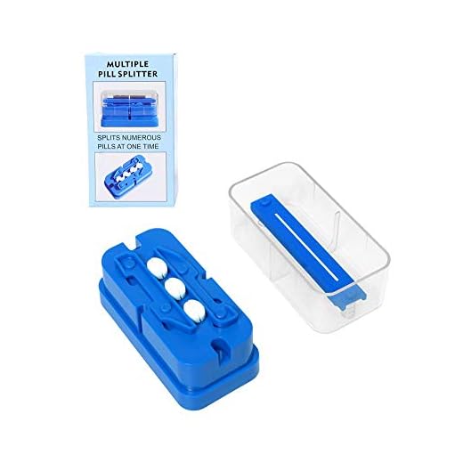 Diamerd Multiple Pill Cutter Crusher Splitter for Small or Large Big Pills 1/4 Round or Oblong Pills