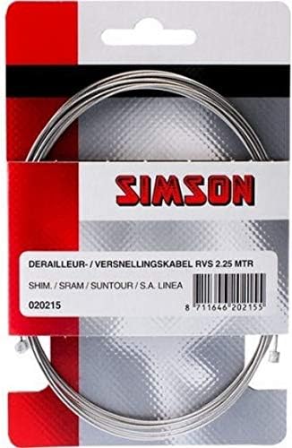 SIMSON Bicycle Parts Inner Shift Cable derailleur 2.35 mtr, Clear