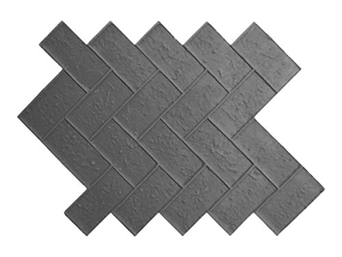 Olde Town Herringbone Brick | Single Decorative Concrete Stamp by Walttools (Floppy/Flex)