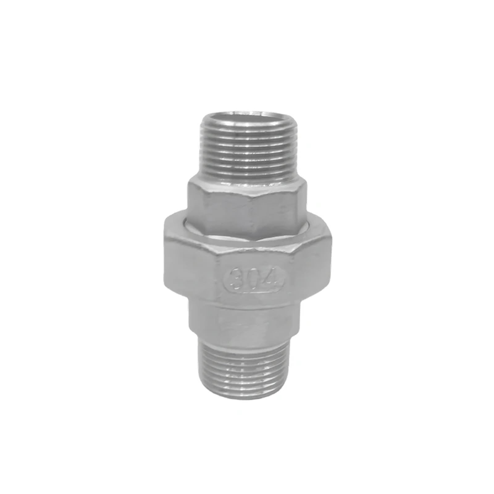 Raccord Union en Acier Inoxydable 304, Filetage Femelle/mâle BSP 1/4", 3/8", 1/2", 3/4", 1", 1-1/4", 1-1/2", 2", DN8-DN50(Male to Male 2")