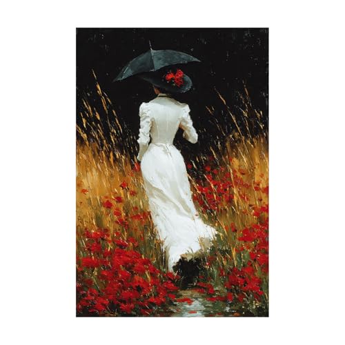Affiches et posters paysage africain rouge 70x100 tableau décoratif chambre