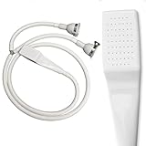 Kobe Professional Double Tap Shower Attachment for Bath/Extra Long Shower Head and Hose Set for Bath Taps - Secure Fit Clamp Included - Perfect Portable Shower/Portable Dog Shower - 1.5m Hose