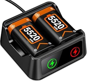 Hasacool 5520mWh Xbox Akku Ladestation mit LED