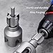 2PC Integrated Internal & External Pipe Threading Tool - Dual-Function 1/2 3/4 Dies, Electric Drill Compatible, Heavy-Duty 40Cr Alloy for PVC/PPR/Plastic Pipes - Home Repair & DIY Kit(1/2+3/4)