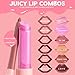 ColourPop So Juicy Plumping Lip Gloss Balm - Hydrating Lip Gloss & Balm with Peptides & Pearl Finish - Non-Sticky Formula - Visibly Plumps Lips & Delivers Buildable Color - L-O-V-E (0.07 oz)