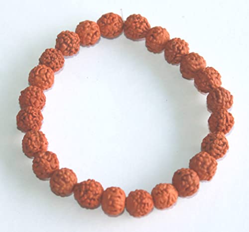 IS4A Panchmukhi (5 Face, Mukhi) Rudraksha Bracelet Elastic Barcelet3