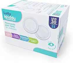Absorvente para Seios 30 Unidades Lolly