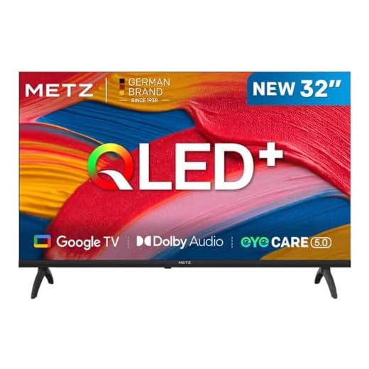 METZ TV 32 Pulgadas Smart TV, 32MQF7000Z, QLED, Smart TV 32 Pulgadas, HDR10, Dolby Audio, Bluetooth 5.1, Negro (DVB-T/T2/S/S2/C ATV, Ci+) 2025