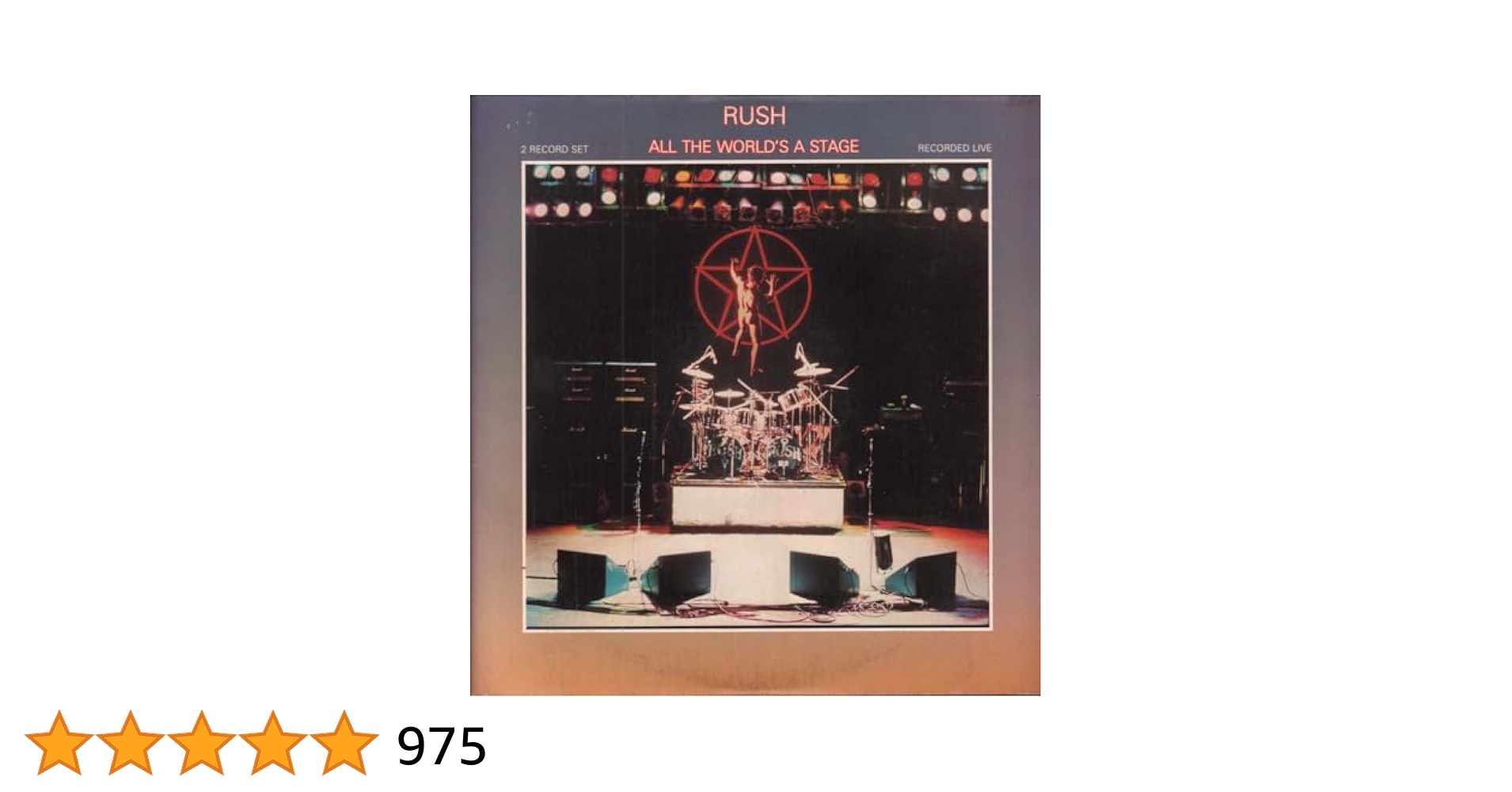 LP Rush All the World’s stage レコード　2枚 Amazon.com: Rush - All The World's A Stage - Lp Vinyl Record