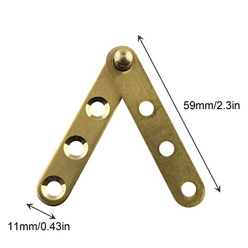 360 Degree Rotatable Door Pivot Hinge Jcbiz 2Pcs 360 Degree Rotatable Golden Brass Antique Cabinet Door Hidden Copper Hinge For Windows Fence Sheds Kitchen Gate Closet Cupboards Straight Hinges #TOP3