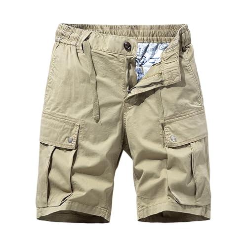 Short cargo pour homme coupe ample taille élastique confortable