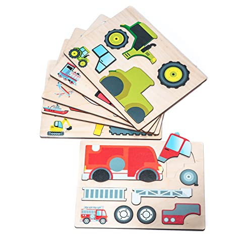 EDUPLAY 120671 Magnetpuzzle Transport, mehrfarbig