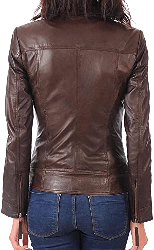 Women Leather Jacket - Lambskin Winter Vintage Motorcycle Biker Jacket, Moto Riding & Racing Jackets2