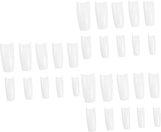 minkissy Unhas Postiças 1500 Unidades De Pontas De Unhas Postiças Unhas Naturais Para Salão De Beleza Pontas De Unhas De Caixão Manicure De Unhas Falsas Estender Unhas Postiças