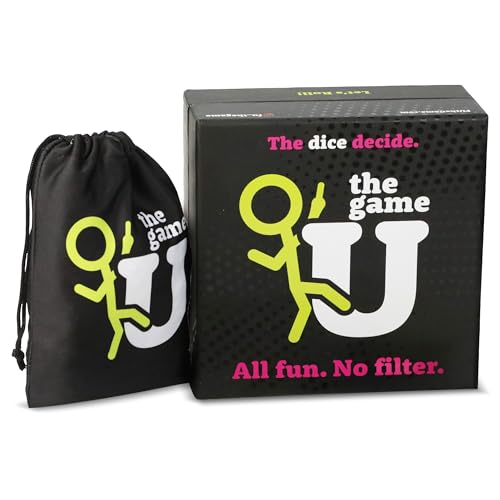 Qwackpack Games Party Game for Adults – Ultimate Party Dice Game for 2-8 Players of Ages 17+ – Adult Game for Grown Ups with Large Dice, Tokens & Lifelines – Carry Pouch Included