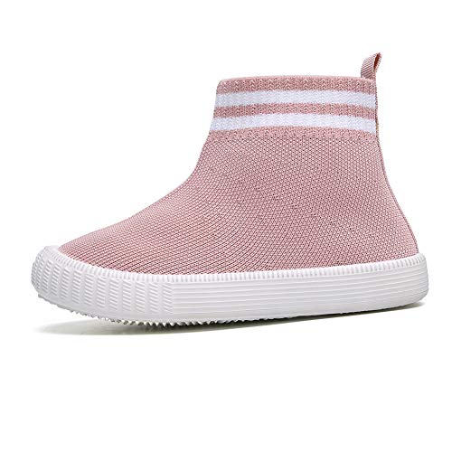 Child Girls Athletic Running Sneakers Boys Breathable Walking Slip on Sock Shoes3