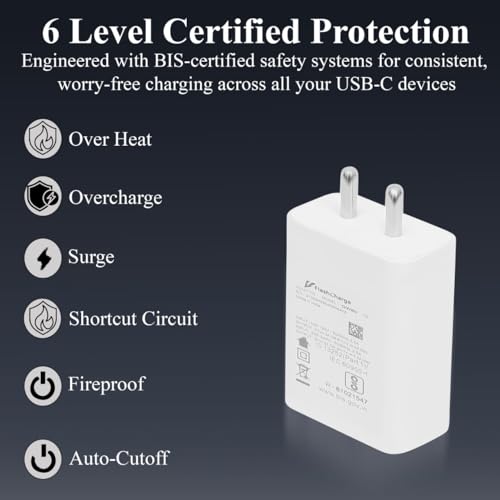 Image of Vivo Original 80W Flash Type-C Charger Compatible with Vivo V30, V29, V27, V25, V23E, V23 Pro, T1, T2, T3, T3X, V21 5G, Y200, Y18, Iqoo 12, Z9X, Neo 9 Pro,7 Pro, Z7, Z7S, Z6 Lite, 11, Z6 80w