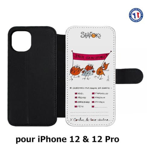 Étui iPhone 12 cuir Les Shadoks pour une protection au bureau