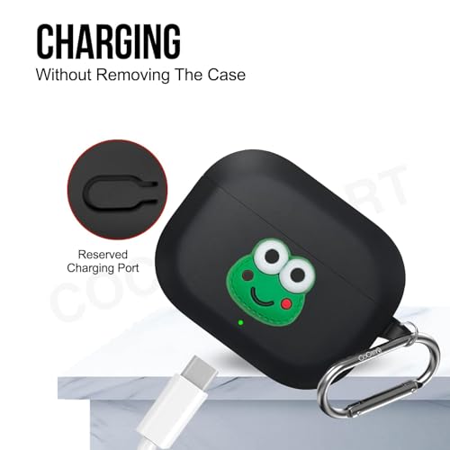 Image of Soft Silicone Case Cover Compatible for nord 3r (Black Frog)