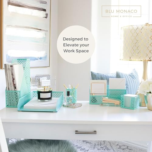 Accessoires de bureau mignons Aqua pour un espace de travail inspirant