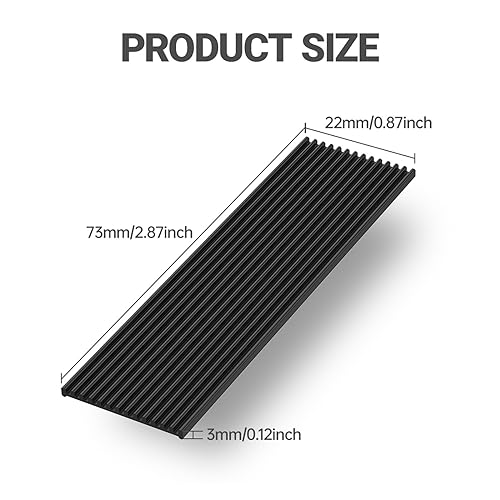 Dissipateur Thermique SSD M.2 2280 en Aluminium Noir avec Coussin