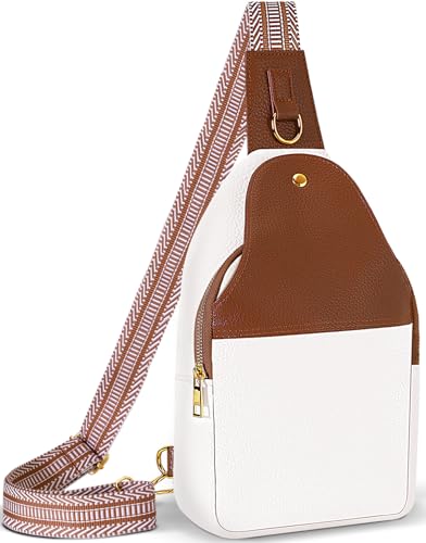 Image of Lizznoe Personalized Crossbody Bag for Women Leather Sling Bags with Initial Letter Chest Bag for Travel, Gift for Mom Wife