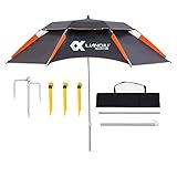 SAMUR Sombrilla para Patio Al Aire Libre, Tres Actualizaciones Plegables, Portátil, Aleación de Aluminio, con Estuche de Transporte
