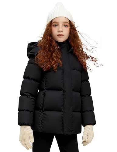 Image of ZSHOW Girls' Lightweight Puffer Jacket Warm Hooded Quilted Outerwear Jacket