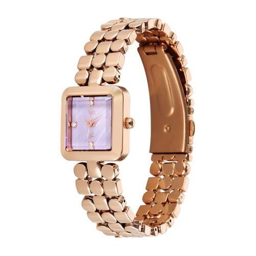 Image of Fastrack Vyb 6.0 Iconiquē Quartz Lilac Mother of Pearl Shaped Dial Women's Watch | Stainless Steel Strap Material | Watches for Women Analog | Girl's Analog Watches - FV60083WM01