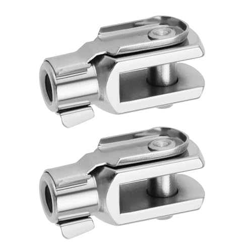 Facile da installare : La forcella del cilindro può essere utilizzata come connessione standard su cilindri pneumatici o bielle di molle a gas. Design con angoli arrotondati, sicuro da usare.