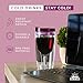 STRATA CUPS Insulated Wine Tumbler With Lid (SET OF 10) BONUS Name Decals - Outdoor Acrylic Plastic Wine Glasses, 10oz Cup Tumblers in 10 Colors - Adult Sippy, Unbreakable Stemless Wine Glass