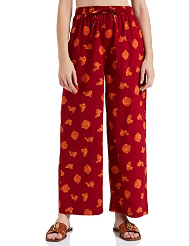 Image of Amazon Brand - Myx Women Loose Mid Rise Palazzo (Available in Plus Sizes)