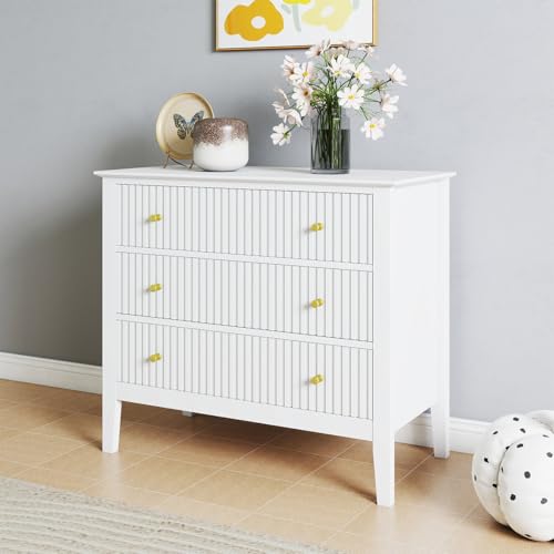 Image of Melody Maison 3 Drawer Chest of Drawers - Hales White Range